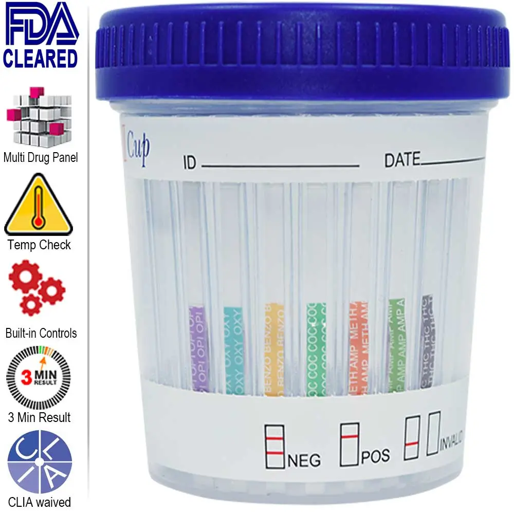 The Best 10 Panel Drug Test Cup at a Low Price of Only $2.50ea. 25/pk.