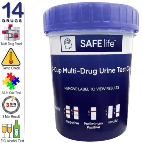 All-in-One 14 Panel Drug Test with alcohol EtG.