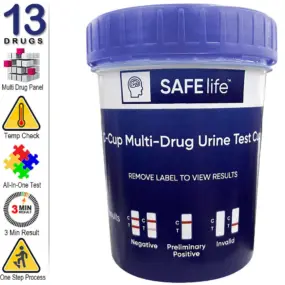 All-In-One 13 Panel Urine Drug Test Cup - Multi-Drug Urine Test Cup