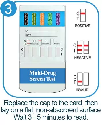 1 x Drug Test Kit 5 in 1 Urine Test, Testing 5 Commonly Abused Drugs