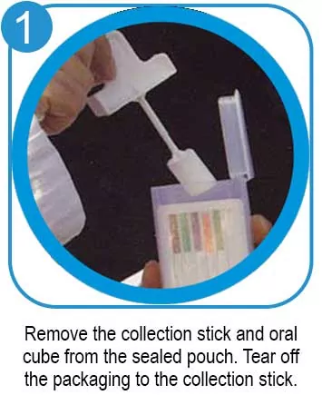 10 Panel Instant Oral Cube Swab Drug Test Kit