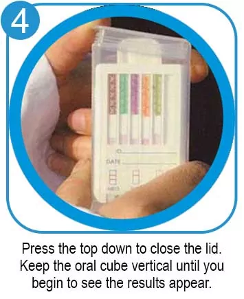 Employer 6 Panel Instant Oral Cube Swab Drug Test Kit