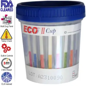 ECO II 5 Panel Drug Test Cup