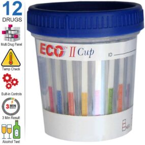 12 Panel Drug Test Cup + Alcohol by EliteScreen